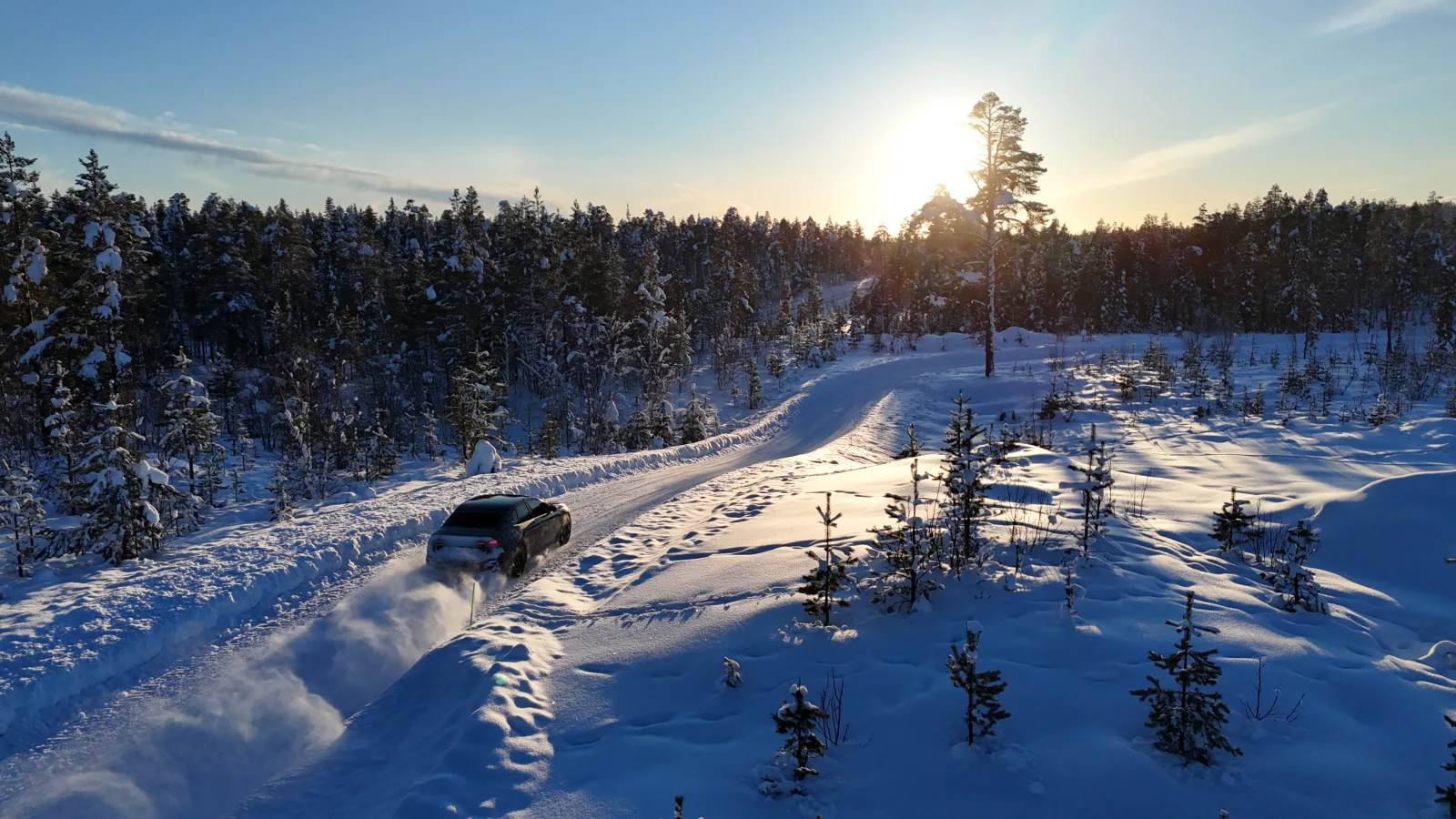 BMW i3 Neue Klasse in de sneeuw