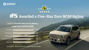 smart #5 behaalt vijf Euro NCAP-sterren: veiligste grote SUV van 2025